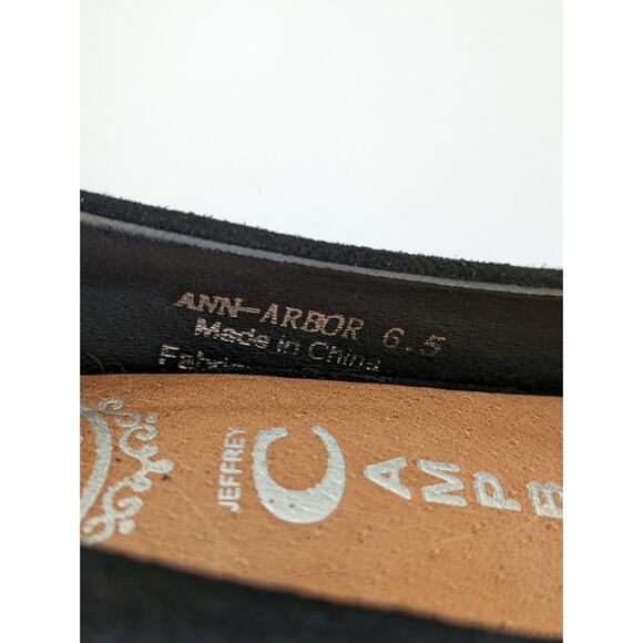 Jeffrey Campbell Wedges Heels Ann Arbor Suede Cut Out Boho Quirky Boho Size 6.5 - Picture 13 of 13